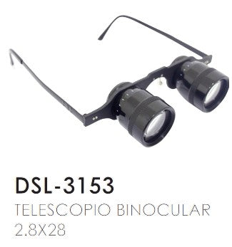 TELESCOPIO BINOCULAR 2.8X28 DSL-3153
