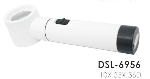 LUPA DE SOPORTE CON ILUMINACIÓN 10X 35X 36D-DSL-6956