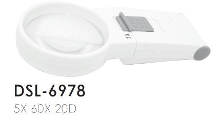 LUPA DE BOLSILLO CON LED 5X 60X 20D-DSL6978