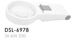 LUPA DE BOLSILLO CON LED 5X 60X 20D-DSL6978