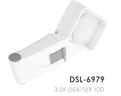 LUPA DE BOLSILLO CON ILUMINACIÓN LED 3.5X(50X75)X 10D-DSL-6979